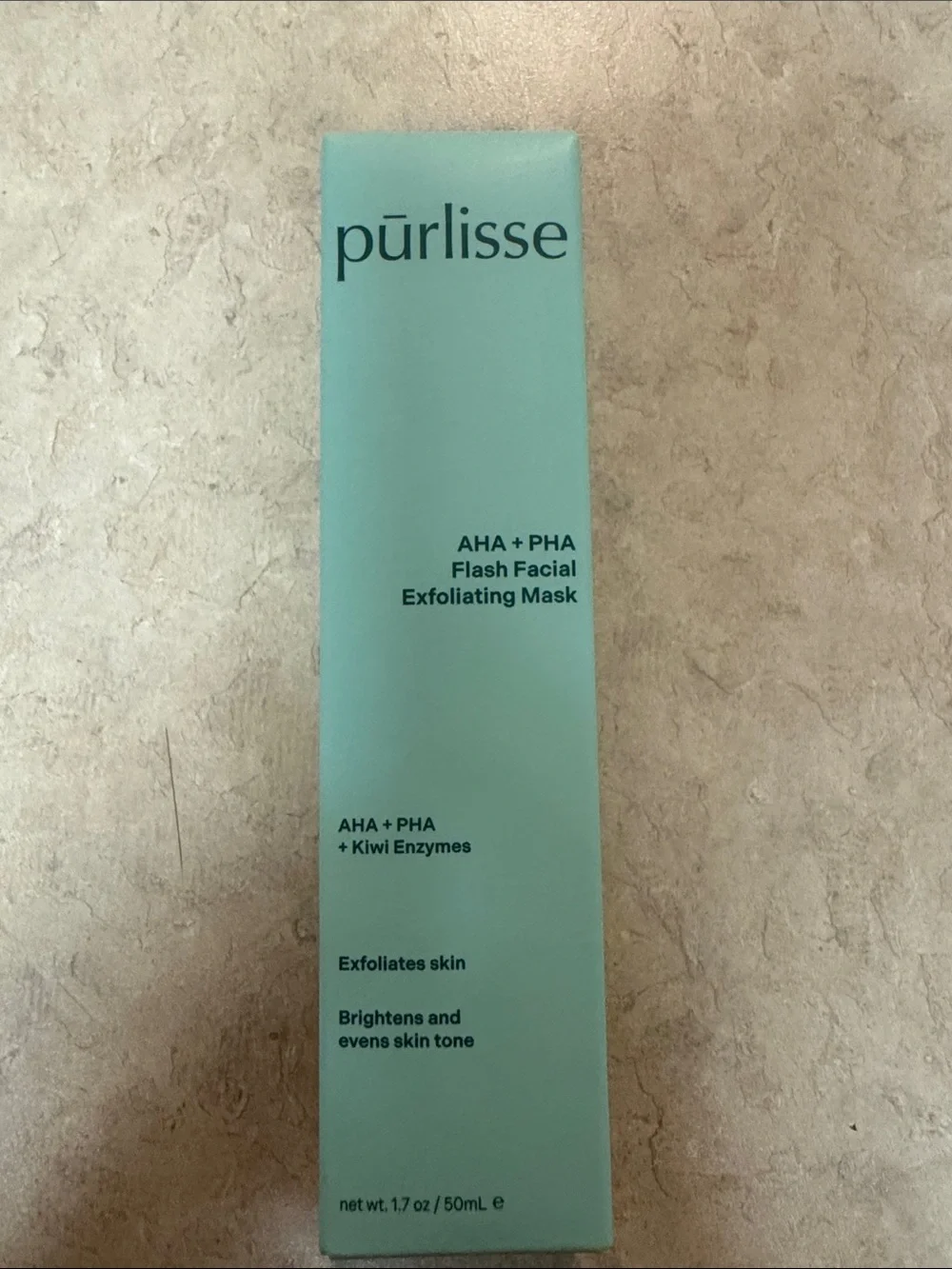 purlisse Mint Green AHA + PHA Flash Facial Exfoliating Mask